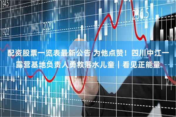 配资股票一览表最新公告 为他点赞！四川中江一露营基地负责人勇救落水儿童｜看见正能量