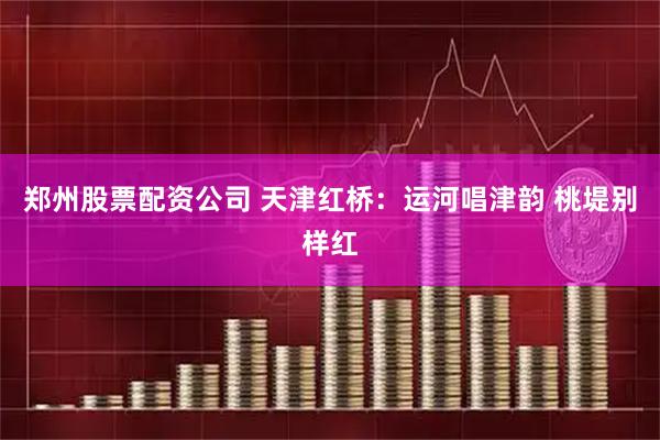 郑州股票配资公司 天津红桥：运河唱津韵 桃堤别样红