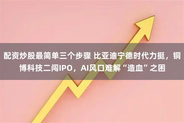 配资炒股最简单三个步骤 比亚迪宁德时代力挺，铜博科技二闯IPO，AI风口难解“造血”之困